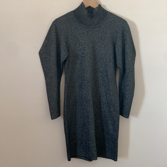 A.L.C. Samuel Puff Sleeve Metallic Dress - Picture 3 of 9